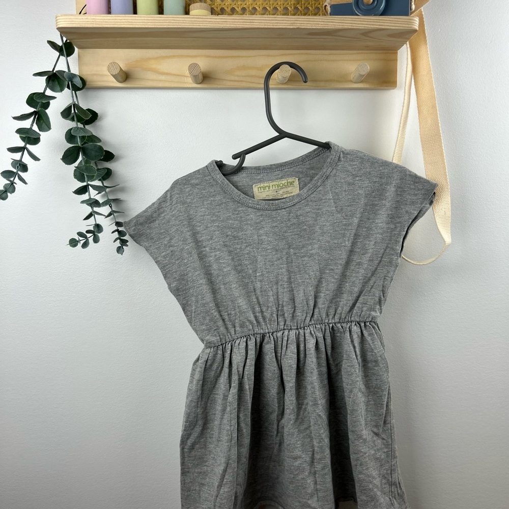 Mini Mioche Gray Short Sleeve Tunic